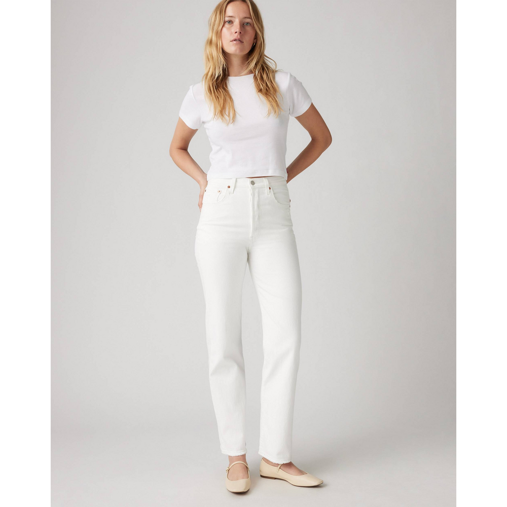 Levi's Ribcage Straight Ankle Women's Jeans in White